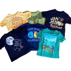 Six size 3T Tees - Gap, Old Navy Children’s Place